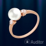 Ring with pearl made of 585° red gold