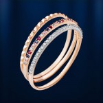 Russian gold ring, bicolor