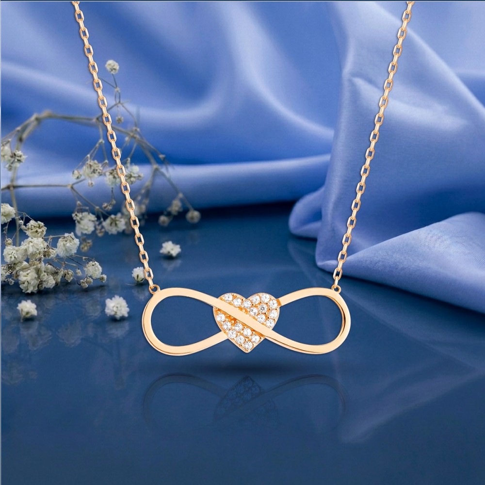 Goldcollier 585 so zirkónmi