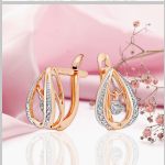 Серьги с танцующими бриллиантами