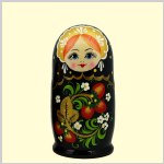 Matreshka "Rosssinka" 7 figūra melna