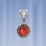Pendant Russian silver jewelry