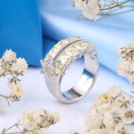 Stříbrný prsten „Star Sparkle“. oxid zirkoničitý