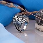 Silver men's ring "Star of David"