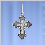 Kruis hanger Russisch sterling zilver