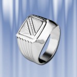 Férfi gyűrű, ezüst 925