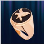 Mænds ring russisk guld 585