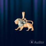Semnul zodiacal „Leu” aur rusesc