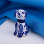 Cachorro de porcelana Gzhel