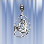 Segno zodiacale d'argento "Acquario"