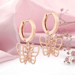 Boucles d'oreilles en or rose, or russe 585