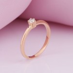Χρυσό δαχτυλίδι με διαμάντι