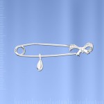 Булавка, серебро 925°