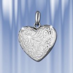 Sterling sølv vedhæng "hjerte"