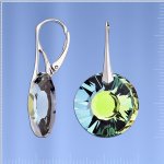 Обеци с кристали Swarovski®. Сребро