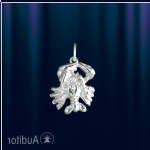 Segno zodiacale "Cancro" argento russo