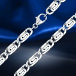 silver chain; -bracelet "snail"