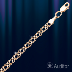 Колье "Двойной Ромбо" серебро