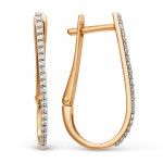 Náušnice zirkonové zlato 585