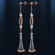 Серьги-гвоздики из розового золота