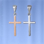 Orthodoxes Brustkreuz. Gold-Silber