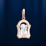 Ícone pendente de ouro russo