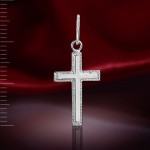 Přívěsek kříž ruské stříbro