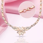 Collier d'oro in oro rosso/oro bianco 585 °