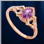 Russiske gullsmykker korund alexandrite