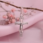 Cruce de argint cu crucifix