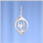 Segno zodiacale d'argento "Cancro"