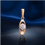 Pendentif avec cristaux Swarovski®. or