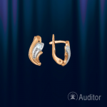 Russian earrings rose gold