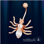 Navel piercing Russian gold