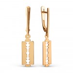 Zlaté náušnice na zavěšení