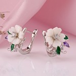 Купить серьги серебро 925 перламутр.