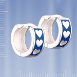 Серьги-кольца серебро 925 пробы