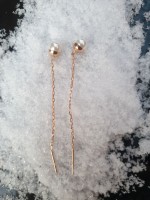 Boucles d'oreilles avec perle