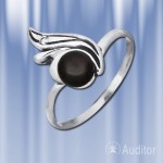 Russian silver ring with pearl