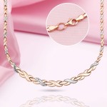 GoldCollier AUS Rotgold/Weissgold 585 °