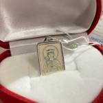 Сребрни привезак иконе "Света Екатерина"