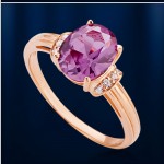 Russiske gullsmykker korund alexandrite