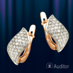 Russian rose gold earrings