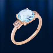 Российский золотой ювелирный топаз