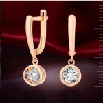 Серьги с бриллиантами. Биколор