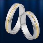 wedding ring. Bicolor