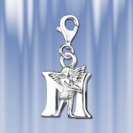 Silver pendant - letter "M"