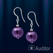 Ohrringe mit Amethyst „Kugel“