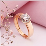 Bague en or 14 carats Swarovski®