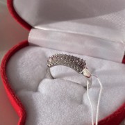 Bague en argent avec zircone